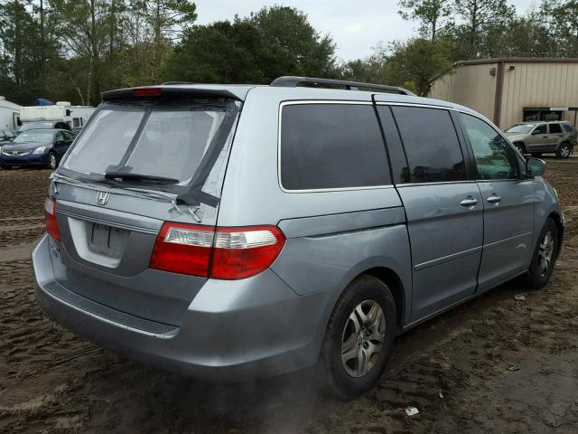 5FNRL38787B085151 - 2007 HONDA ODYSSEY EX SILVER photo 4