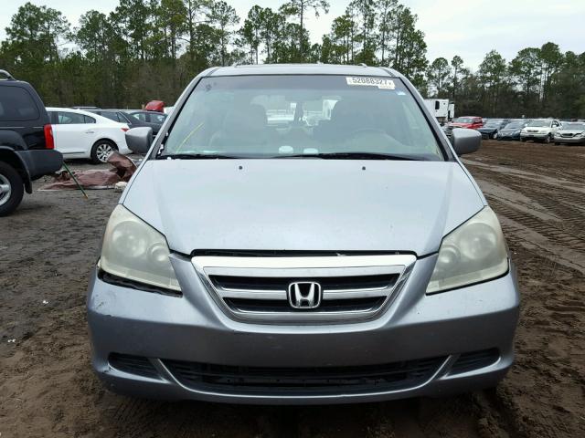 5FNRL38787B085151 - 2007 HONDA ODYSSEY EX SILVER photo 9