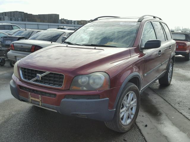 YV1CZ592251192425 - 2005 VOLVO XC90 BURGUNDY photo 2