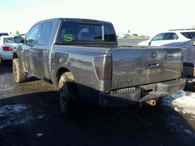 1N6AA07B16N564239 - 2006 NISSAN TITAN XE CHARCOAL photo 3