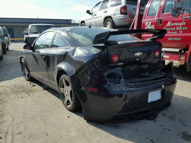 1G1AP14P967624398 - 2006 CHEVROLET COBALT SS BLACK photo 3