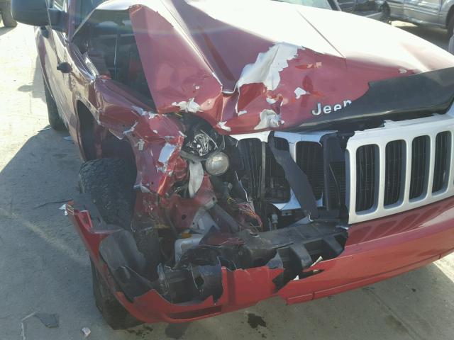 1J4GL48K27W590867 - 2007 JEEP LIBERTY SP RED photo 9