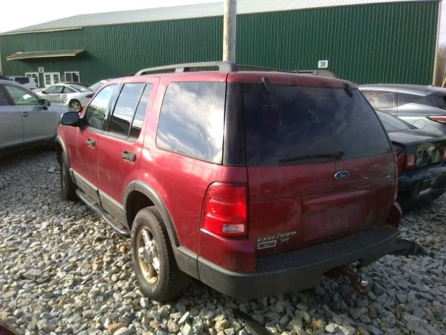 1FMZU73E43ZB33206 - 2003 FORD EXPLORER X MAROON photo 3