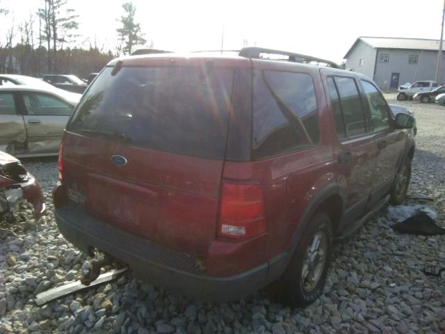 1FMZU73E43ZB33206 - 2003 FORD EXPLORER X MAROON photo 4