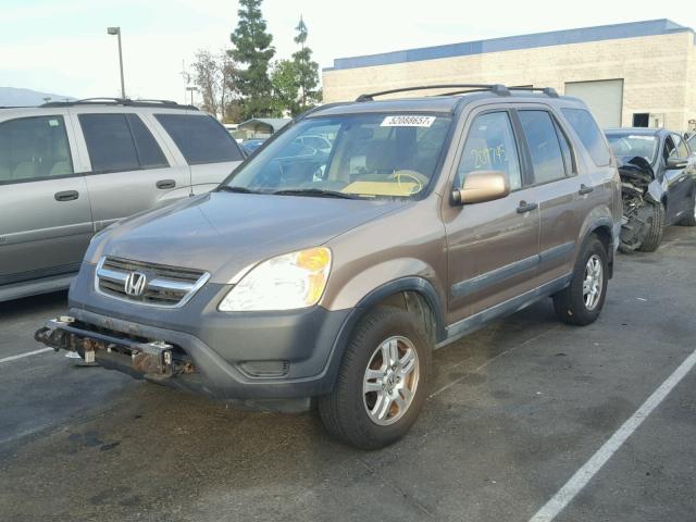 JHLRD78842C058616 - 2002 HONDA CR-V EX BROWN photo 2