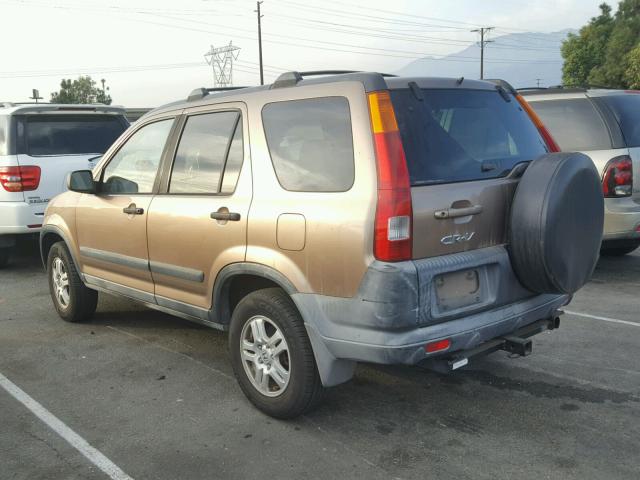 JHLRD78842C058616 - 2002 HONDA CR-V EX BROWN photo 3