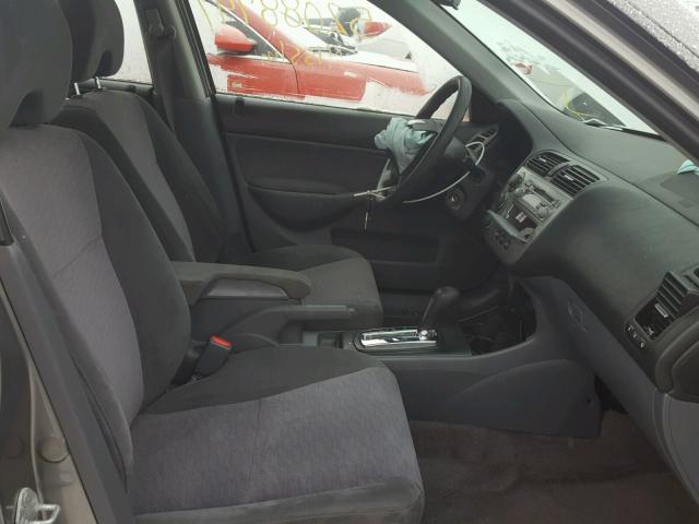 JHMES96604S002534 - 2004 HONDA CIVIC HYBR GRAY photo 5