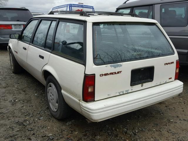 1G1JC84T6N7125784 - 1992 CHEVROLET CAVALIER R WHITE photo 3