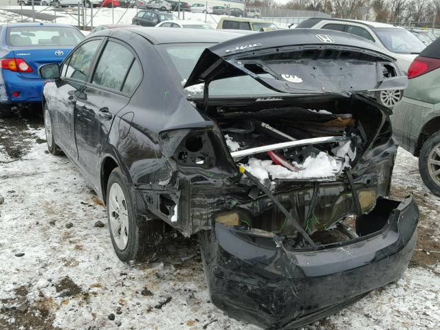 2HGFB2F52EH540053 - 2014 HONDA CIVIC LX BLACK photo 3