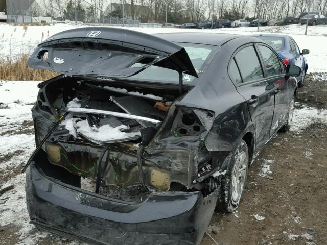 2HGFB2F52EH540053 - 2014 HONDA CIVIC LX BLACK photo 4