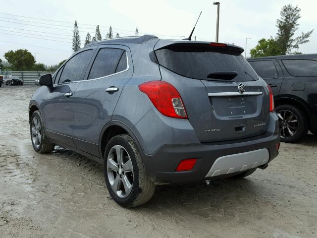 KL4CJCSB1EB691054 - 2014 BUICK ENCORE GRAY photo 3