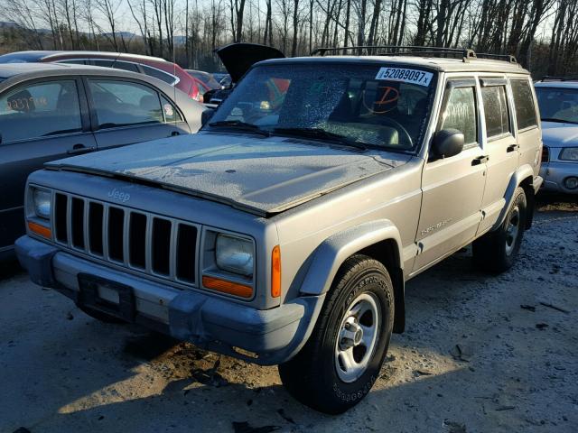 1J4FF48S01L583248 - 2001 JEEP CHEROKEE S GRAY photo 2