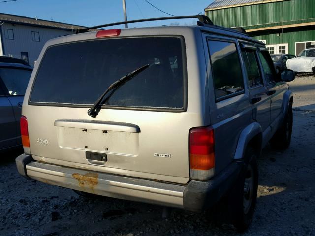 1J4FF48S01L583248 - 2001 JEEP CHEROKEE S GRAY photo 4