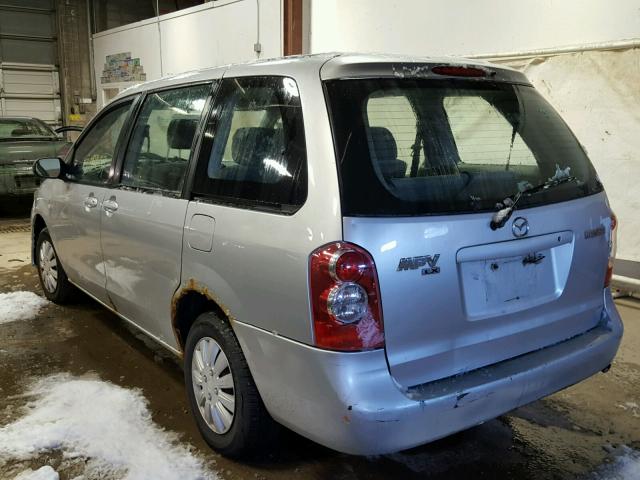 JM3LW28A360564567 - 2006 MAZDA MPV WAGON SILVER photo 3