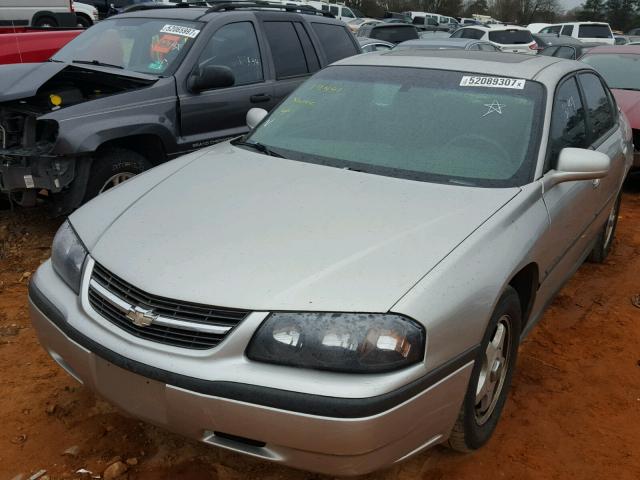 2G1WF52E359393612 - 2005 CHEVROLET IMPALA GRAY photo 2