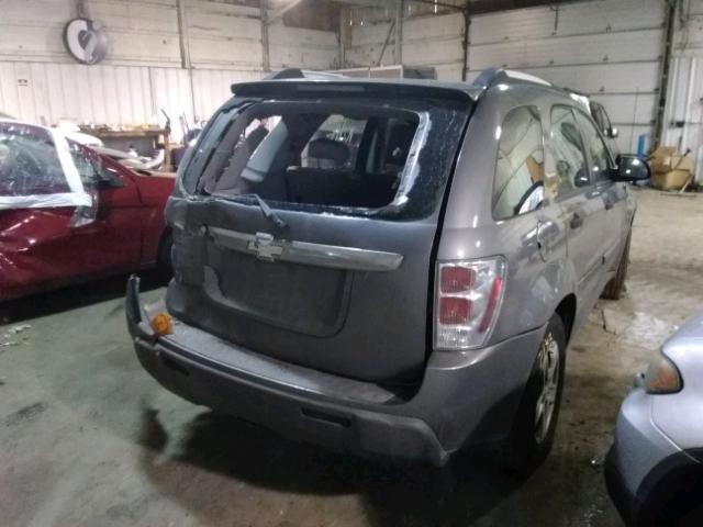 2CNDL13F266125060 - 2006 CHEVROLET EQUINOX LS GRAY photo 4