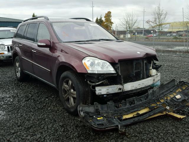 4JGBF71E07A121007 - 2007 MERCEDES-BENZ GL 450 4MA MAROON photo 1