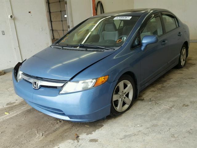 2HGFA16887H508492 - 2007 HONDA CIVIC EX BLUE photo 2