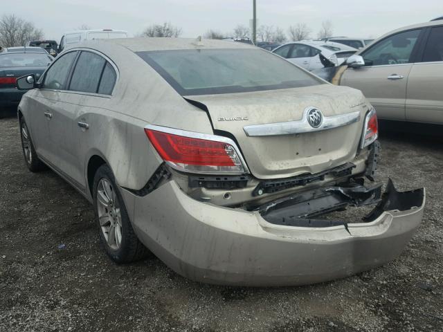 1G4GC5ED8BF256784 - 2011 BUICK LACROSSE C BEIGE photo 3