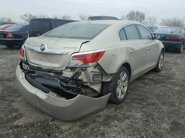 1G4GC5ED8BF256784 - 2011 BUICK LACROSSE C BEIGE photo 4