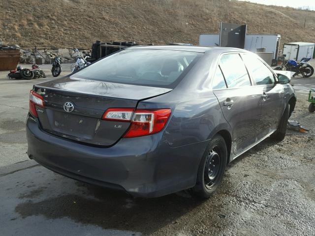 4T1BF1FK5CU127681 - 2012 TOYOTA CAMRY BASE GRAY photo 4