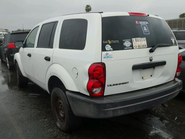 1D4HD38N45F535252 - 2005 DODGE DURANGO ST WHITE photo 3