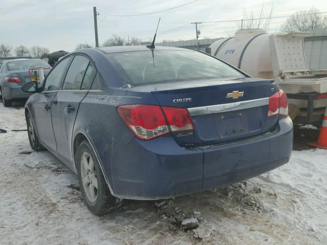 1G1PF5SC1C7221533 - 2012 CHEVROLET CRUZE LT BLUE photo 3