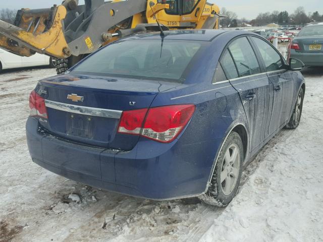 1G1PF5SC1C7221533 - 2012 CHEVROLET CRUZE LT BLUE photo 4