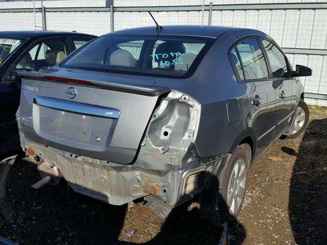 3N1AB6AP7CL762295 - 2012 NISSAN SENTRA 2.0 SILVER photo 4