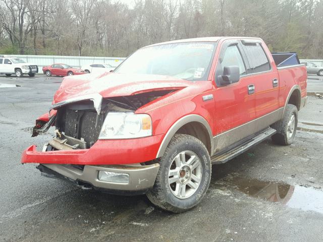 1FTPW14574KD16806 - 2004 FORD F150 SUPER RED photo 2