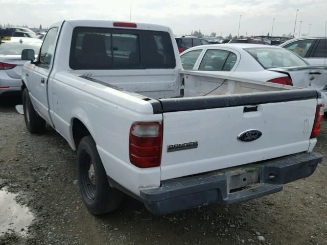 1FTYR10D44PA54691 - 2004 FORD RANGER WHITE photo 3