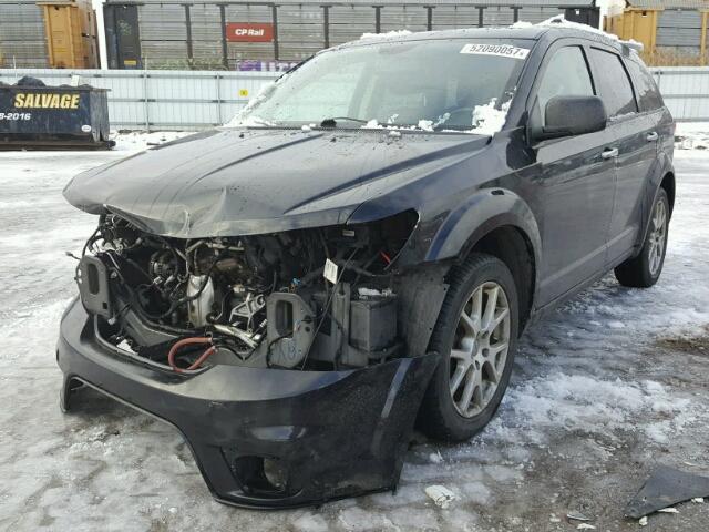 3C4PDCDG1ET198707 - 2014 DODGE JOURNEY LI BLACK photo 2