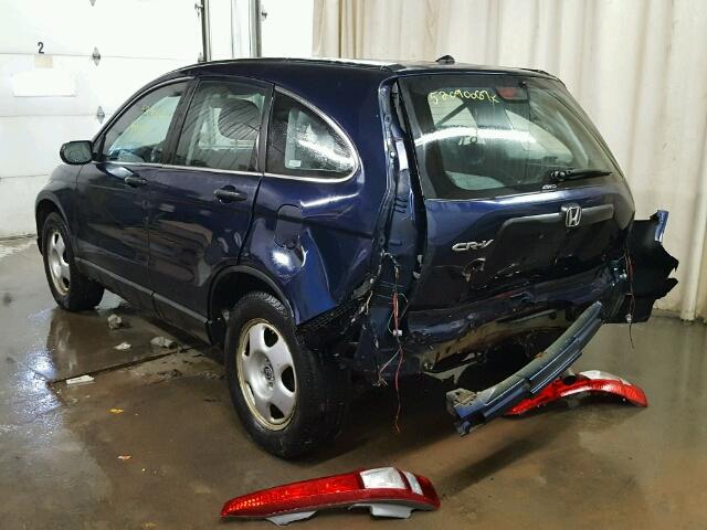 5J6RE48318L029249 - 2008 HONDA CR-V LX BLUE photo 3