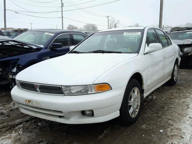 4A3AA46G9YE070749 - 2000 MITSUBISHI GALANT ES WHITE photo 2