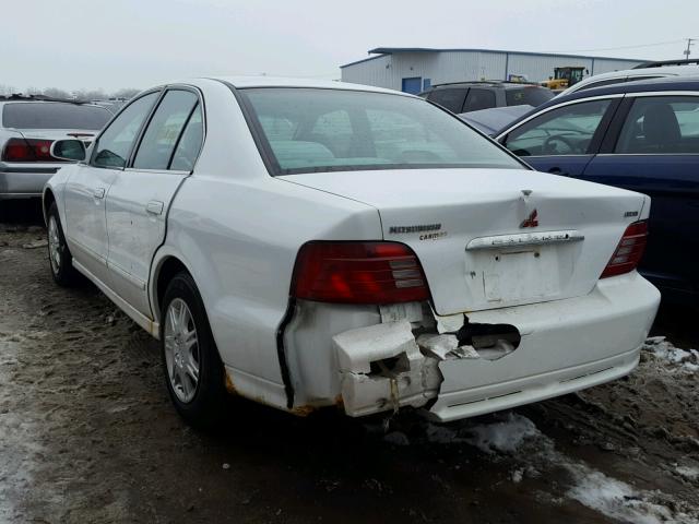 4A3AA46G9YE070749 - 2000 MITSUBISHI GALANT ES WHITE photo 3