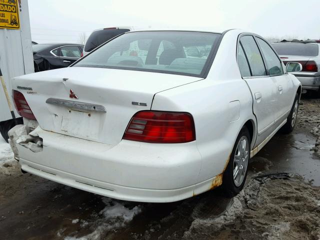 4A3AA46G9YE070749 - 2000 MITSUBISHI GALANT ES WHITE photo 4