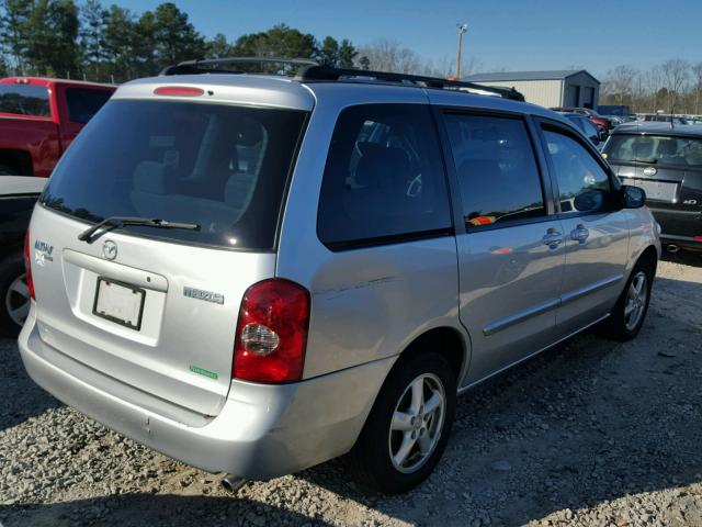 JM3LW28A330378717 - 2003 MAZDA MPV WAGON SILVER photo 4