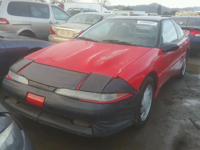 4A3CT64U5LE026103 - 1990 MITSUBISHI ECLIPSE GS RED photo 2