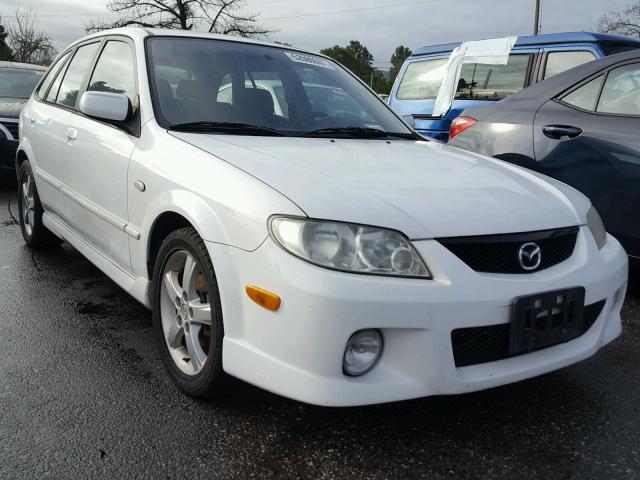 JM1BJ245131193409 - 2003 MAZDA PROTEGE PR WHITE photo 1