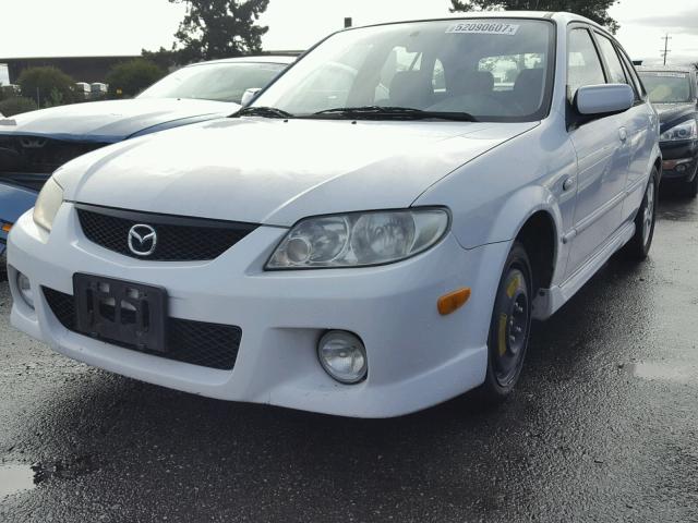 JM1BJ245131193409 - 2003 MAZDA PROTEGE PR WHITE photo 2