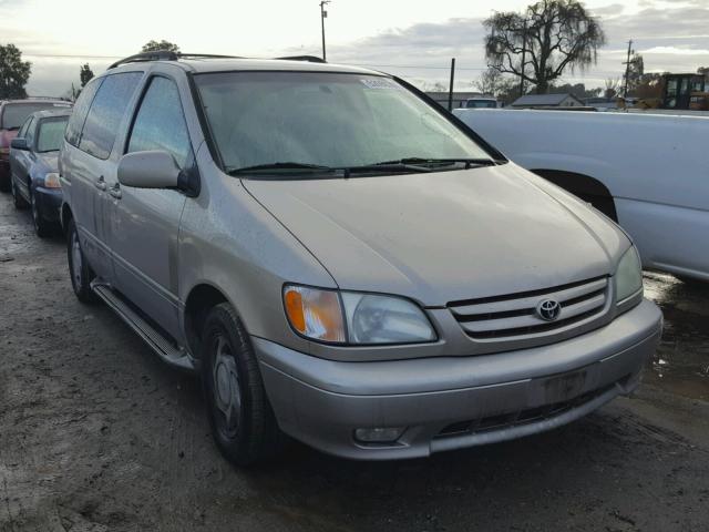 4T3ZF13C62U462918 - 2002 TOYOTA SIENNA LE BEIGE photo 1