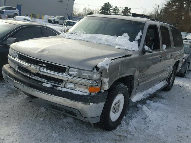 3GNFK16T8YG125614 - 2000 CHEVROLET SUBURBAN K TAN photo 2