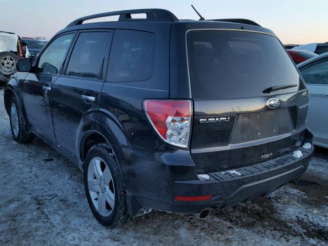 JF2SH64699H775318 - 2009 SUBARU FORESTER 2 BLACK photo 3