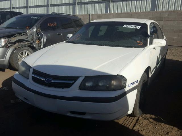 2G1WF55K639295138 - 2003 CHEVROLET IMPALA WHITE photo 2