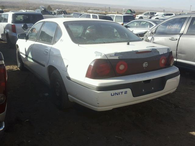 2G1WF55K639295138 - 2003 CHEVROLET IMPALA WHITE photo 3