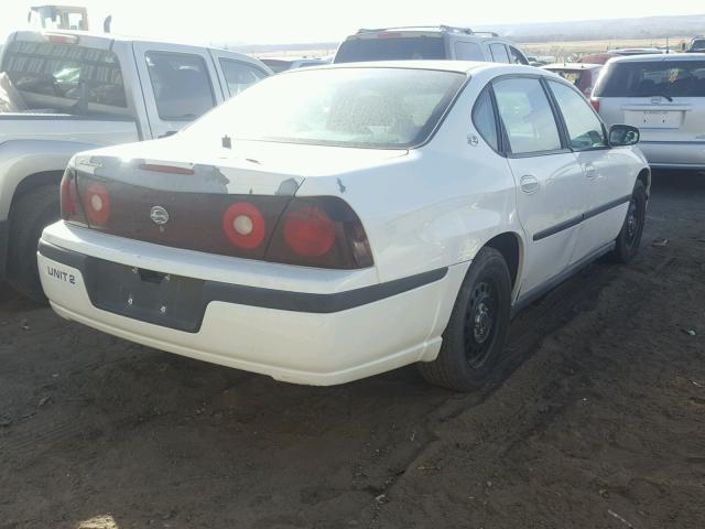 2G1WF55K639295138 - 2003 CHEVROLET IMPALA WHITE photo 4