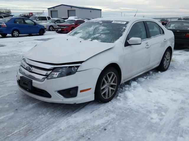 3FAHP0CG1CR220037 - 2012 FORD FUSION SEL WHITE photo 2