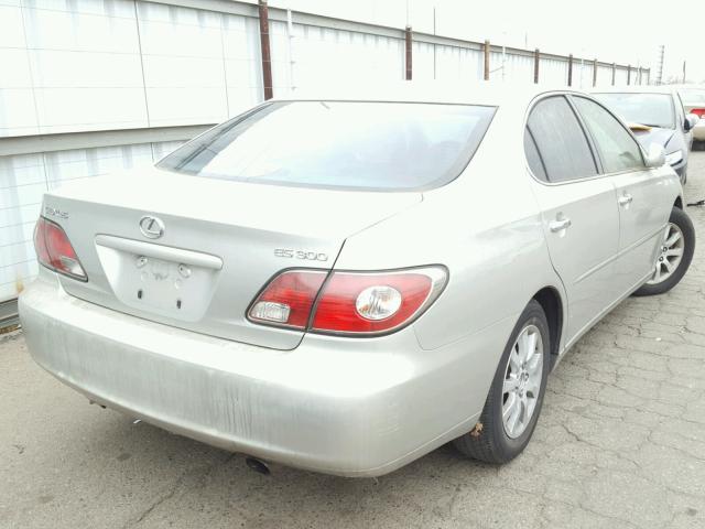 JTHBF30GX36003543 - 2003 LEXUS ES 300 SILVER photo 4