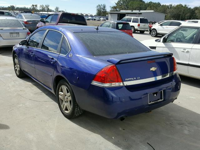 2G1WC58RX79130751 - 2007 CHEVROLET IMPALA LT BLUE photo 3