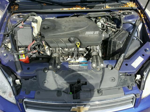 2G1WC58RX79130751 - 2007 CHEVROLET IMPALA LT BLUE photo 7